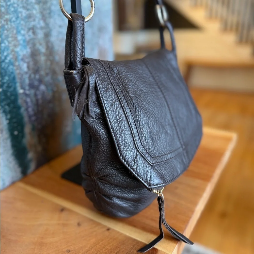 The Sak 2010’s “Deena Flap” Shoulder bag in chocolate brown